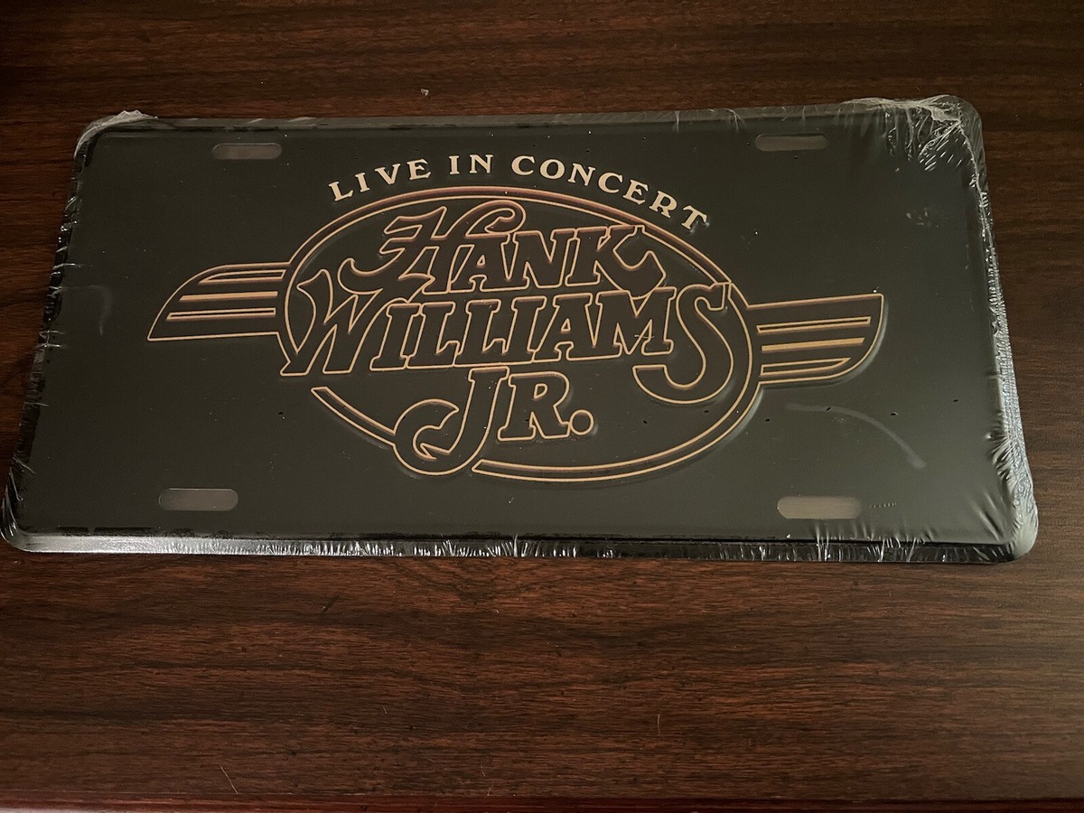 Hank Williams Jr. Vintage Concert Tour Metal License Plate | eBay