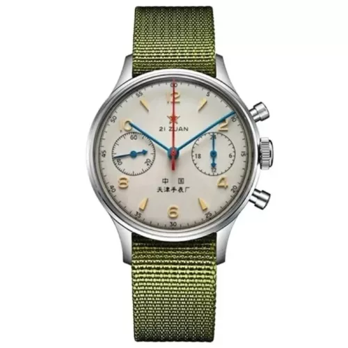 Men's Retro Watches 1963 Pilot Watch 42mm Waterproof Vintage Quartz Chronograph - Picture 14 of 15