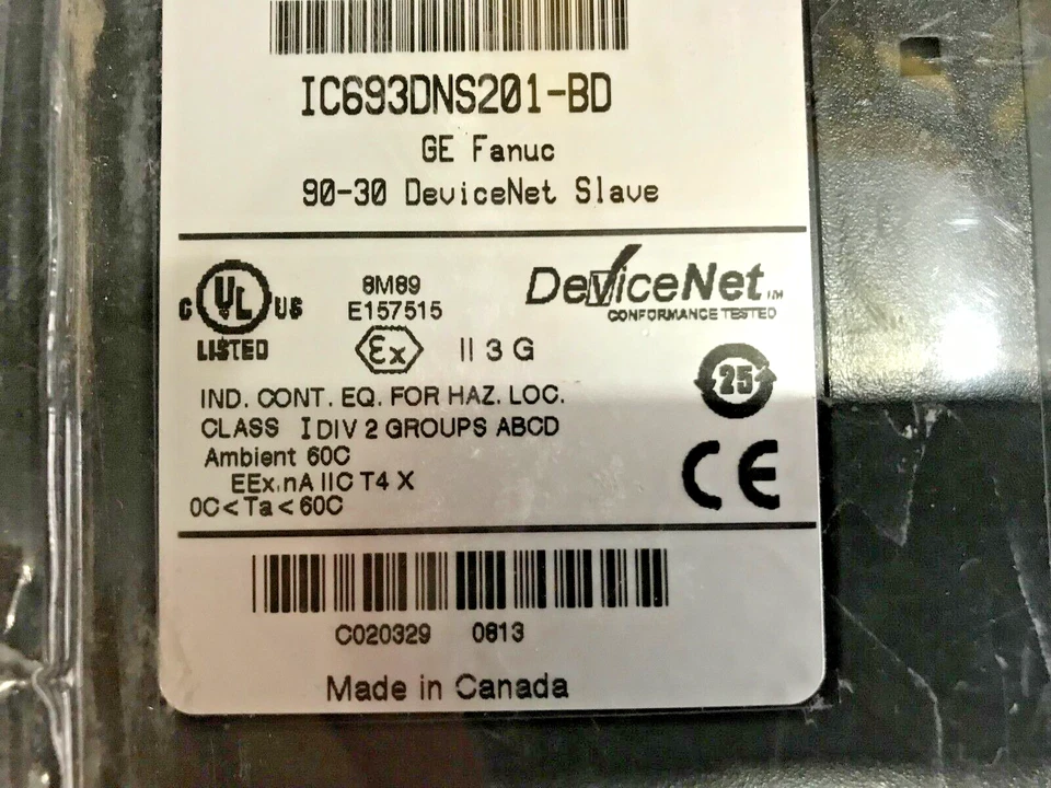 Ge FANUC 90-30 Dispositif Filet Récepteur P/Numéro IC693DNS201-BD 90-30 # Neuf - Photo 3/3