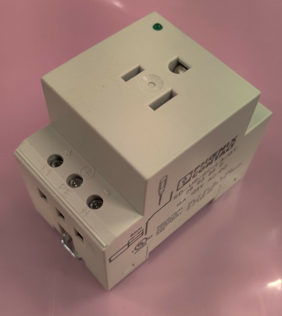 Phoenix Contact SDUS/SC/LA/GY DIN Rail Mount 120V Outlet Receptacle eBay