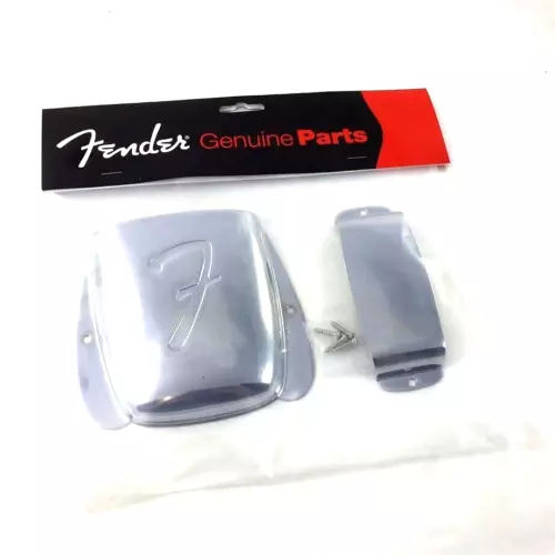 Fender Vintage Jazz/J Bass Chrome Ashtray Bridge/Pickup Covers 099-2088-000