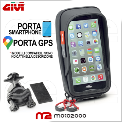 Supporto Manubrio Moto Impermeabile BuyBits Per Galaxy S6 Edge - U-Bolt Nero