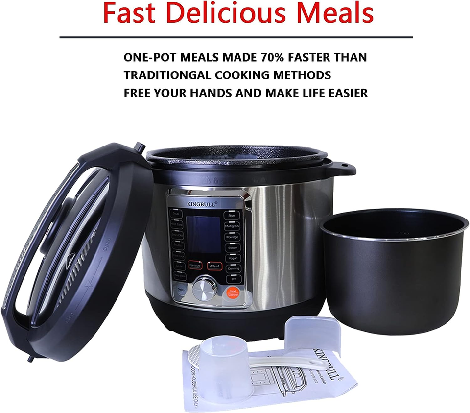 12In1 Electric Pressure Cooker, Slow Cooker, Rice Cooker, Steamer