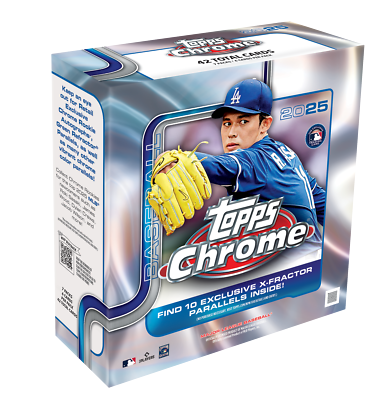2025 TOPPS CHROME MEGA BOX (42 cards) MLB Baseball Brand New