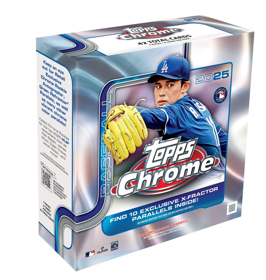 2025 TOPPS CHROME MEGA BOX (42 cards) MLB Baseball Brand New Factory Sealed QTY