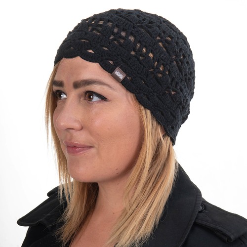 Shell Stitch Beanie Hat Hand Knit 