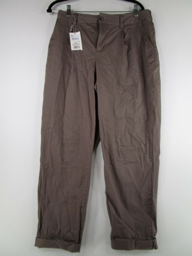 Womens S Straight Leg Pants Brown 