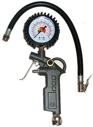 Airline tyre inflator with pressure gauge discount