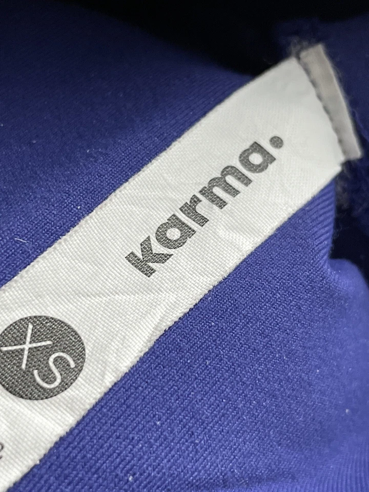 Leggings recortados Karma para mujer talla XS azules cintura alta Foto 2 de 4