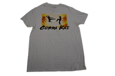 Bioworld Cobra Kai Mens Karate Television Show White Shirt New M, L, XL, 2XL,3XL