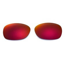 Walleva Fire Red Polarized Replacement Lenses For Ray-Ban Wayfarer RB2132 52mm