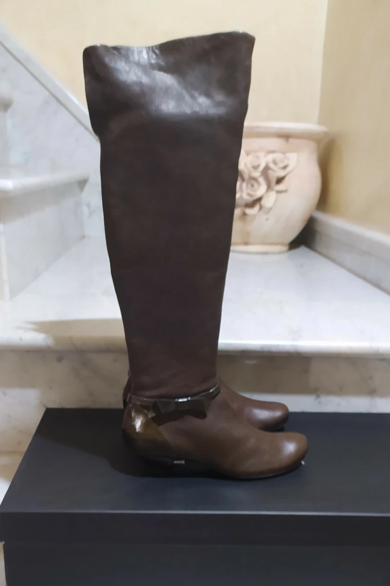 Stivaletti Donna In Pelle Scamosciata, Stile Western Con Tacco Piatto E Chiusura Lampo, Autunno Inverno, Taglie 36-40