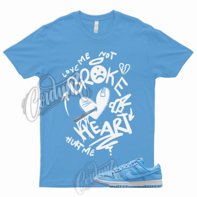 dunk low university blue shirt