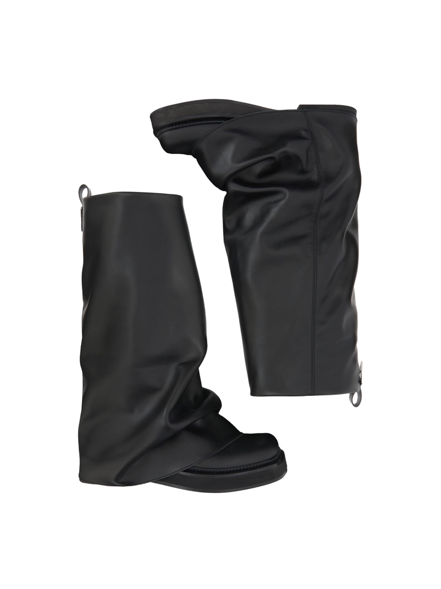 【関税込み】The Attico トープ Robin コンバットブーツ Robin canvas combat boots in beige - The Attico | Mytheresa
