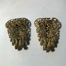Vintage Ladies Shoe Buckles Metal