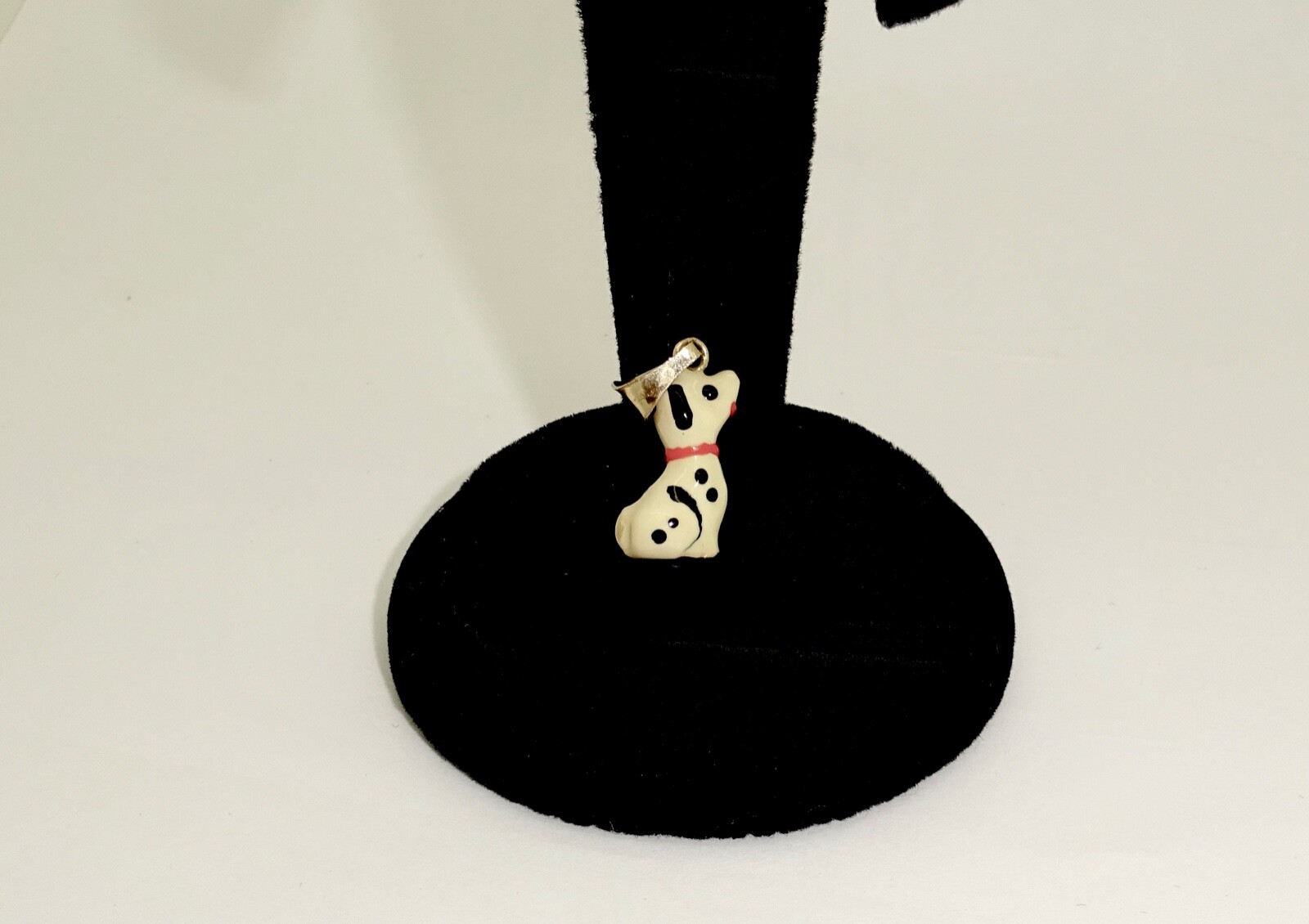 SMALL ENAMELLED 14K SOLID GOLD DALMATION PEANUTS … - image 2