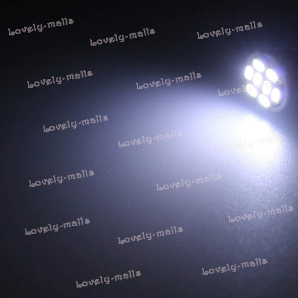 Blanco T10 168 8SMD Panel de Instrumentos Calibre Bombilla LED +194 Enchufe de Bloqueo Giratorio Foto 2 de 4