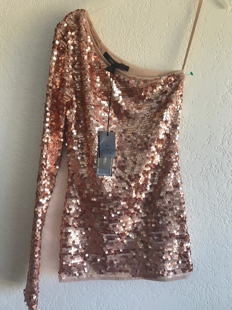 copper sequin top