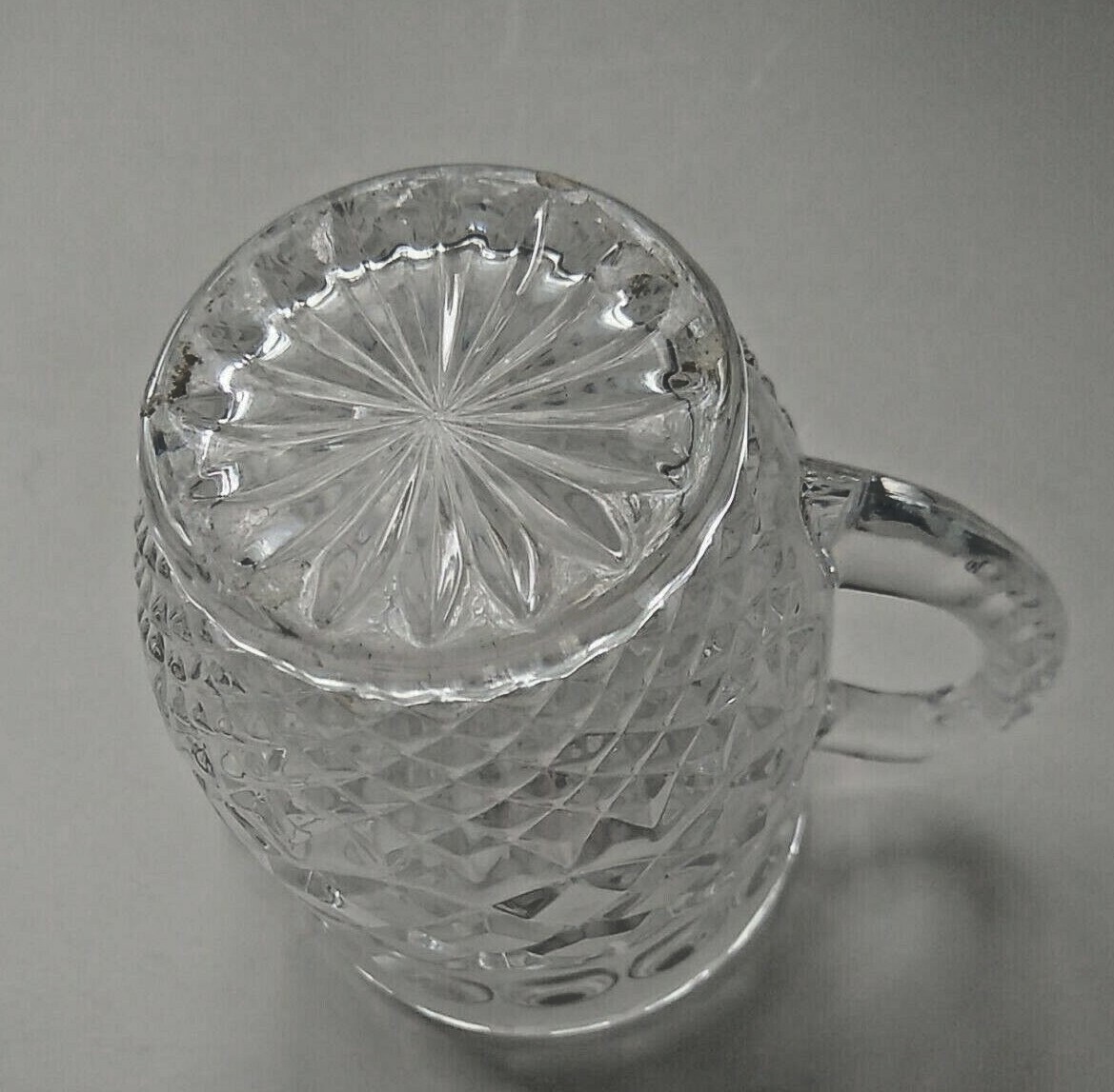 Vintage Zawiercie Lead Crystal Etched Cut Glass Small Creamer Pitcher 3.5" eBay