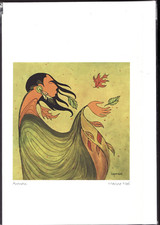 Gorgeous - AUTUMN by Manitoba Sioux artist Maxine Noel - New 6" x 9" Art Card
