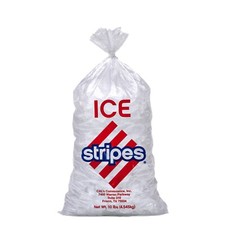 Ice Bags - 10 lb Wire Wicketed - Cal's Stripes - 1,000 Bags