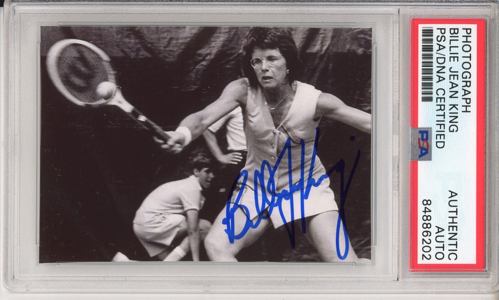 BILLIE JEAN KING SIGNED PHOTO PHOTOGRAPH CARD PSA DNA COA AUTOGRAPHED ...
