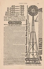 1891 Aermotor Windmill ad