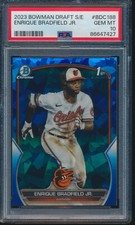 PSA 10 ENRIQUE BRADFIELD 1st 2023 Bowman Chrome SAPPHIRE REFRACTOR RC GEM MINT