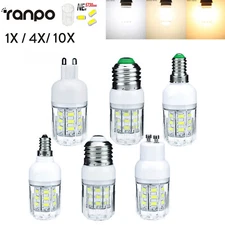 7w Led Corn Light Bulbs Clear pc shell Halogen Lampada Beam angle 12v B22 27 smd