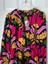 NWT J.Crew beautiful Sz 6 bright floral long sleeve dress with ruffle hem