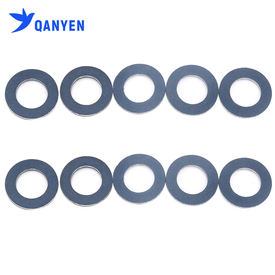 10 Pcs Oil Pan Drain Plug Washers Fit For Toyota Camry Lexus GS350 OE:9043012031 Foto 4 de 4