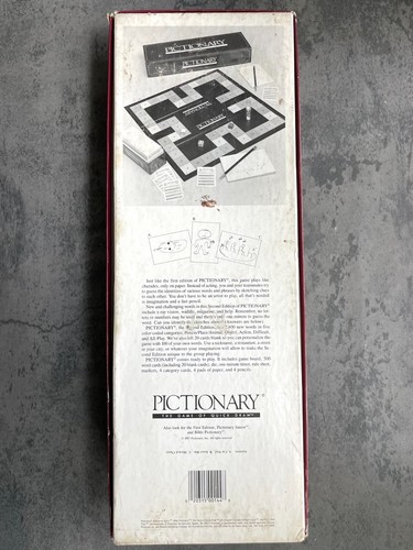 Vintage Pictionary Second Edition Board Game Quick Draw Red 1987 80s Complete - Picture 3 of 4