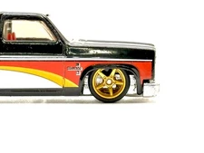 5x PACK Gold Advan V2 11/11mm For HW 83 Silverado Wheels Rubber Tires for 1/64