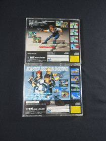 Sega Saturn Virtua gun SS controller cop Japan game tested 2 games set Japanese