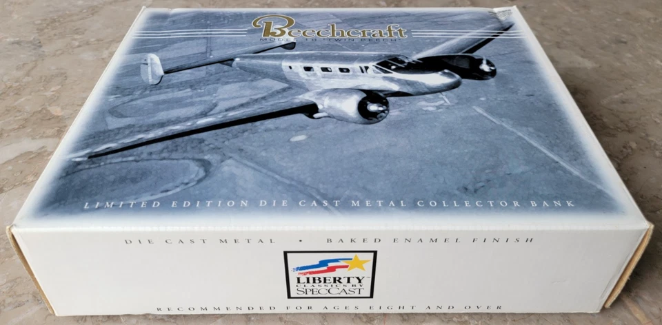 1997 SpecCast Liberty Beechcraft Model 18 Twin Beech Limited Edition Diecast - Image 2 of 4