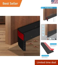 2" W x 39" L Soundproof Door Draft Stopper - Energy Saving & Easy Install