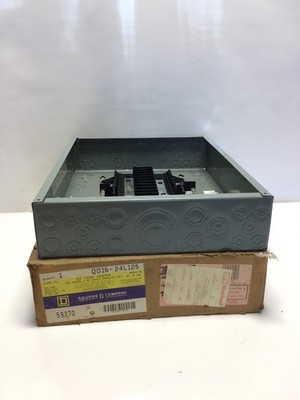 Square D QO16-24L125 125 Amp 16 Space/24 Circuit 240V Load Center