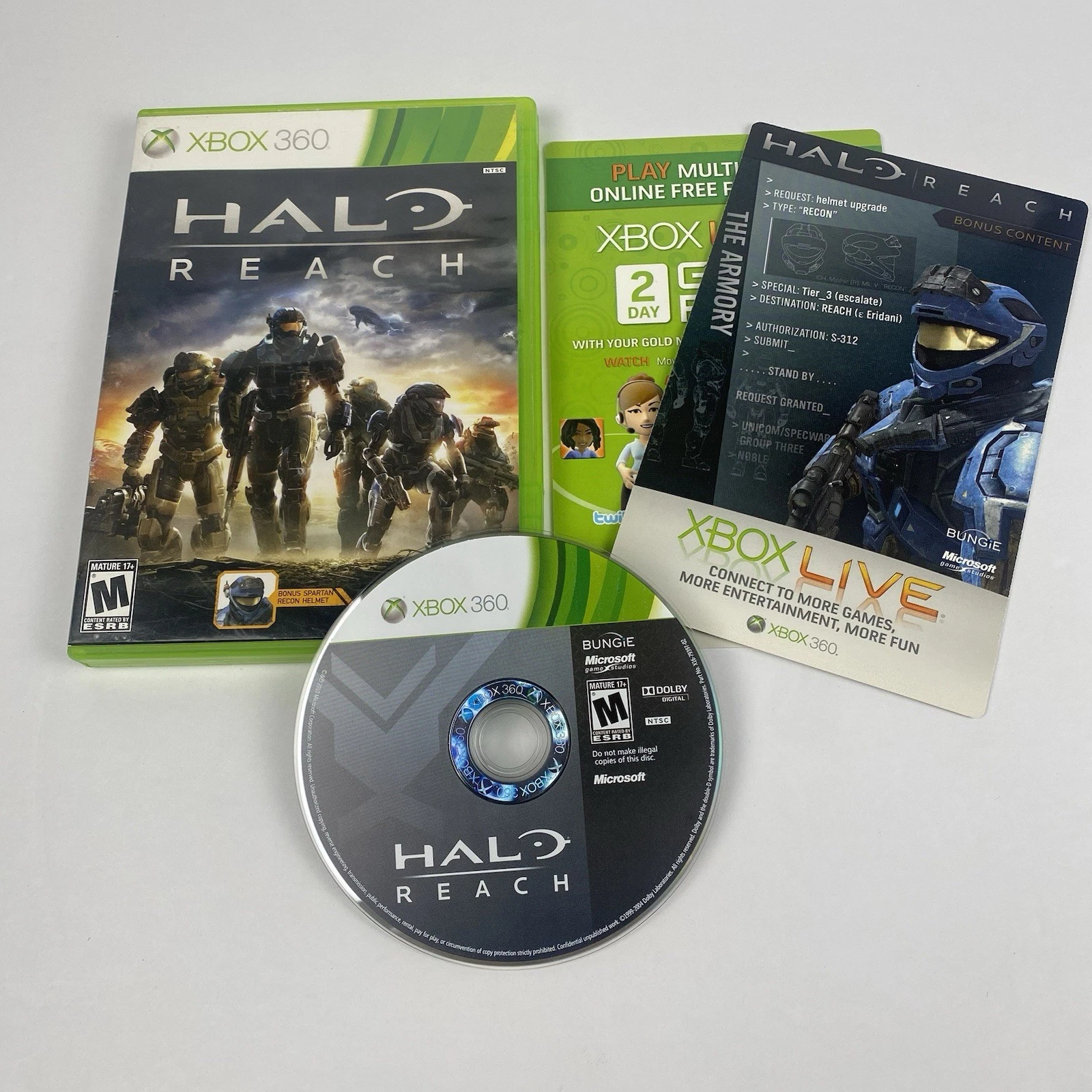 Halo Reach (Xbox 360) Case Included Missing Manual Authentic And Tested Original