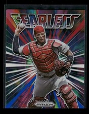 Yadier Molina 2022 Panini Prizm Fearless Silver Prizm #FL-10 St. Louis Cardinals