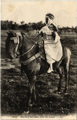 CPA AK BOU-AZIZ BEN GANA CAID DES ZIBANS MÄNNER TYPEN ALGERIEN (1434890)