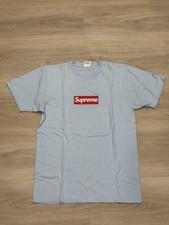 Supreme 20th Anniversary Box Logo Tee- Baby Blue
