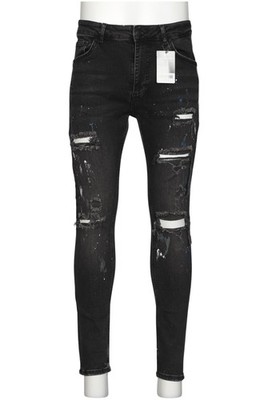 bershka Jeans Herren Hose Denim Jeanshose Gr. W32 Baumwolle Schwarz #x7xowes
