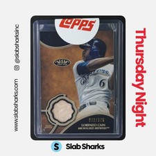 2019 TOPPS TIER ONE #T1R-LC LORENZO CAIN BAT RELIC /375