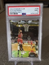 MEMBERS ONLY!! Scottie Pippen PSA 9 #198 Choice 1992 Stadium Club FREE SHIPPING!