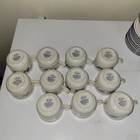 Lenox “Poppies On Blue” 27 Piece Lot, 12 Saucers, 11 Cups, 1 Gravy Boat, 3 Bowls — photo 3