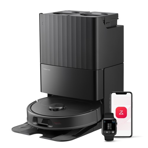 Roborock QV35A Robot Vacuum,8000Pa, Anti-Tangle, Self-Washing - Certified Refurb