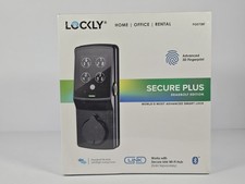 Lockly Secure Plus Deadbolt Smart Door Lock 3D Fingerprint Bluetooth Alexa