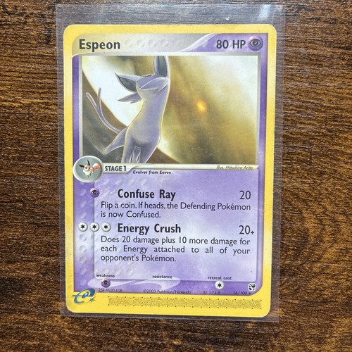 Pokémon TCG Espeon 16/100 Sandstorm Rare English 2003 80 HP