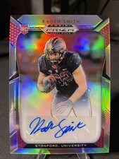 2019 Panini Prizm Draft Picks - Kaden Smith Rookie Auto Silver RC #218 Stanford