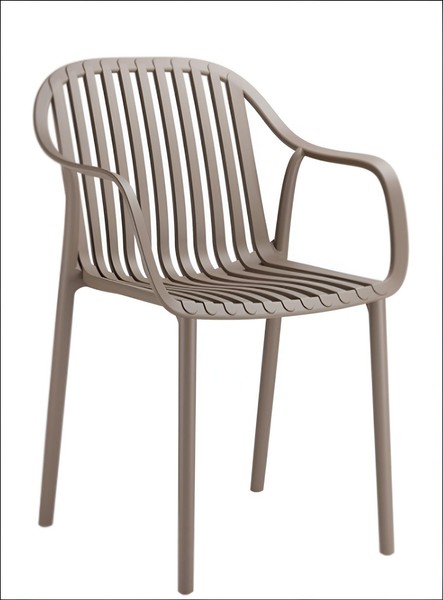 Beiger Terrassen Hocker LuxuriöSer Gartenhocker Kunststoff Sitzer-image